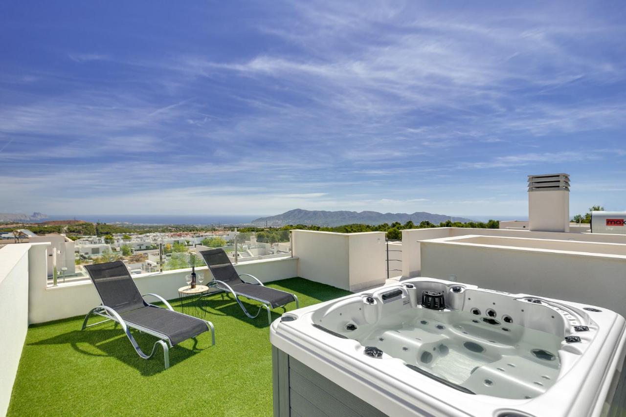 Villa Blanka, Amazing Villa With Hot Tube & Heated Pool In Polop, Alicante Dış mekan fotoğraf
